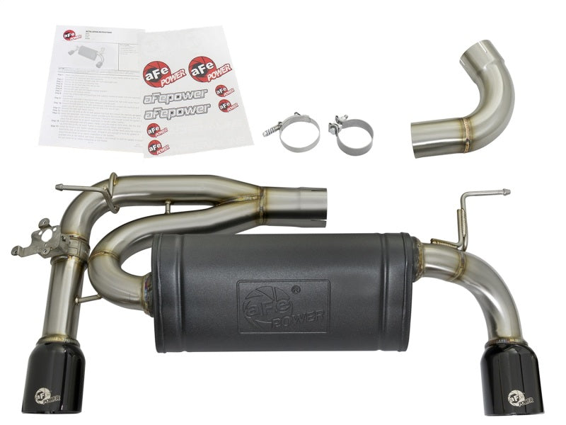 aFe MACHForce XP Exhausts Axle-Back 12-15 BMW 335i 3.0T (SS w/Black Tips)