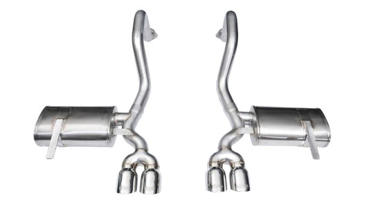 Corsa 1997-2004 Chevrolet Corvette C5 Z06 5.7L V8 Polished Xtreme Axle-Back Exhaust