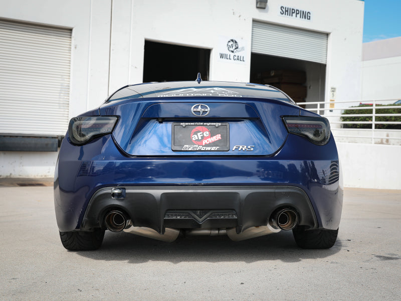 aFe Takeda Exhaust Axle-Back 13-15 Scion FRS / Subaru BRZ 304SS Carbon Fiber Dual Tips Exhaust