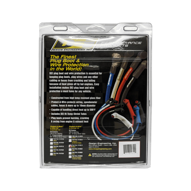 DEI Protect-A-Wire 8 Cylinder - Black