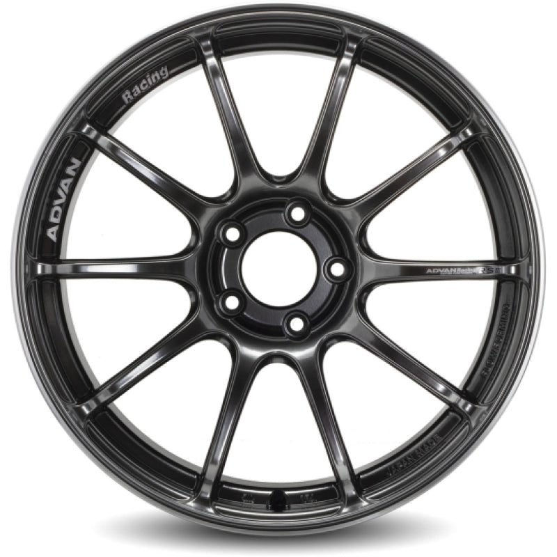 Advan RSIII 18x10.0 +35 5-114.3 Hyper Black & Ring Wheel