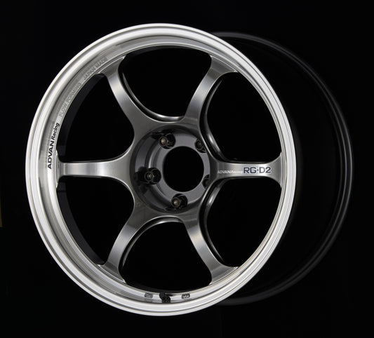 Advan RG-D2 15x6 +45 4-100 Machining & Racing Hyper Black Wheel