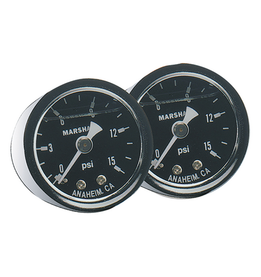 Fragola Fuel Pressure Gauge 0-30 PSI Dry