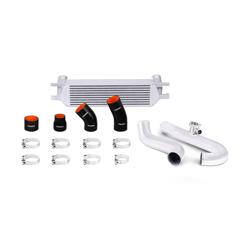 Mishimoto 2015 Ford Mustang EcoBoost Performance Intercooler Kit - Silver Core Polished Pipes