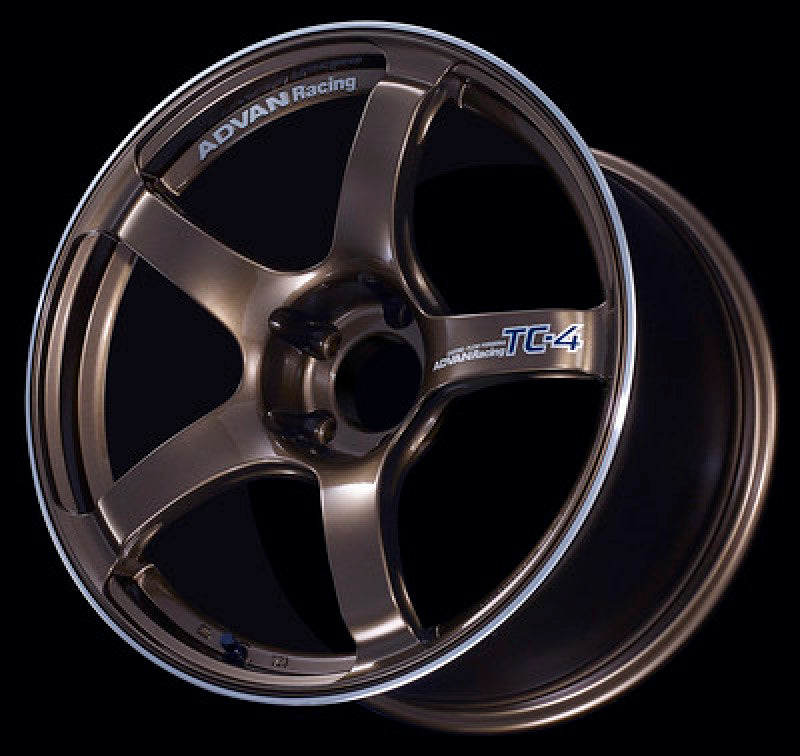 Advan TC4 17x7.5 +40 4-100 Umber Bronze Metallic & Ring Wheel