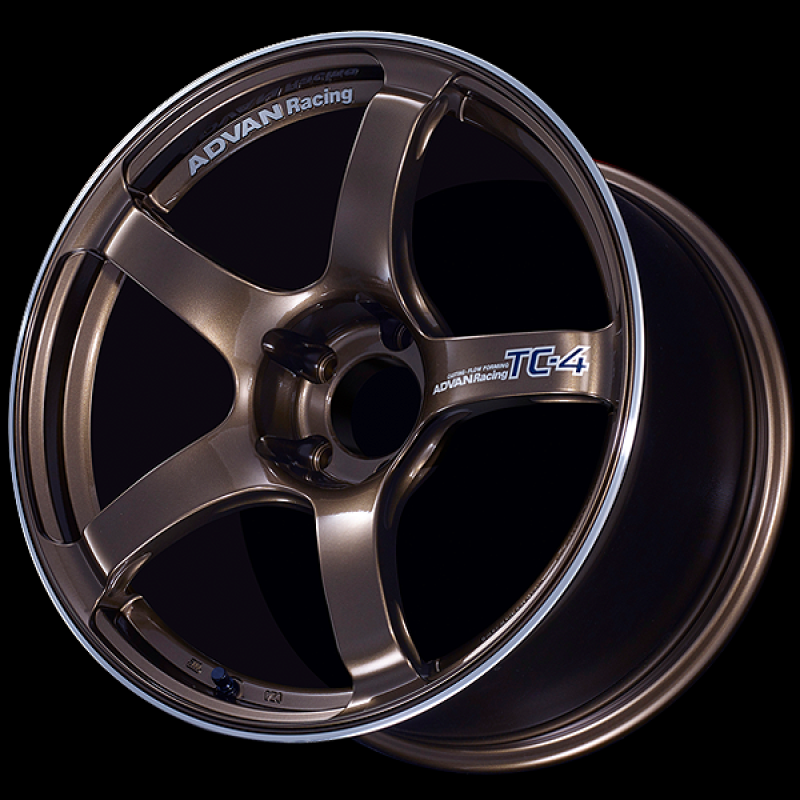 Advan TC4 17x9 +63 5x114.3 Racing Umber Bronze and Ring Wheel